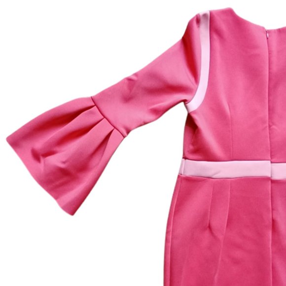 ELOQUII Flare Sleeve Scuba Dress - Picture 4 of 6